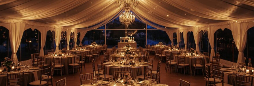 chapiteau de réception professionnel